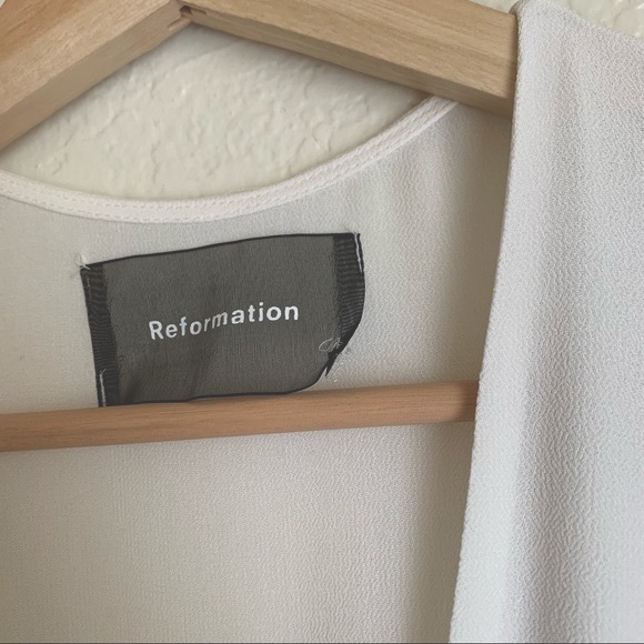 NWT Reformation Milan Wedding Dress Ivory Small - Picture 9 of 12